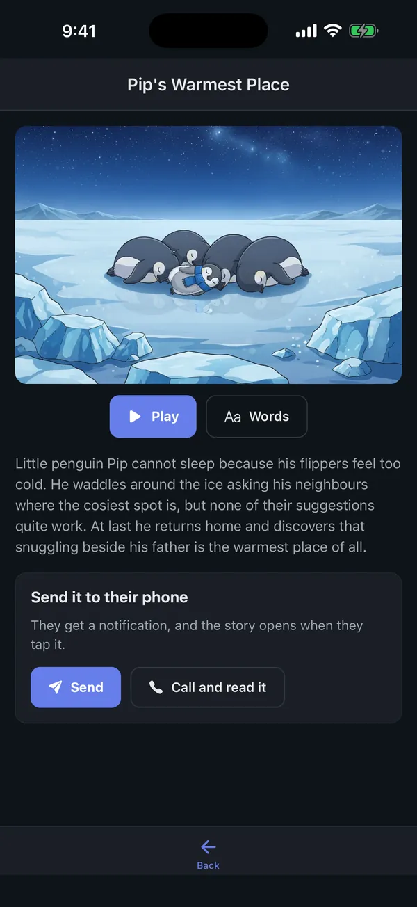 The story player