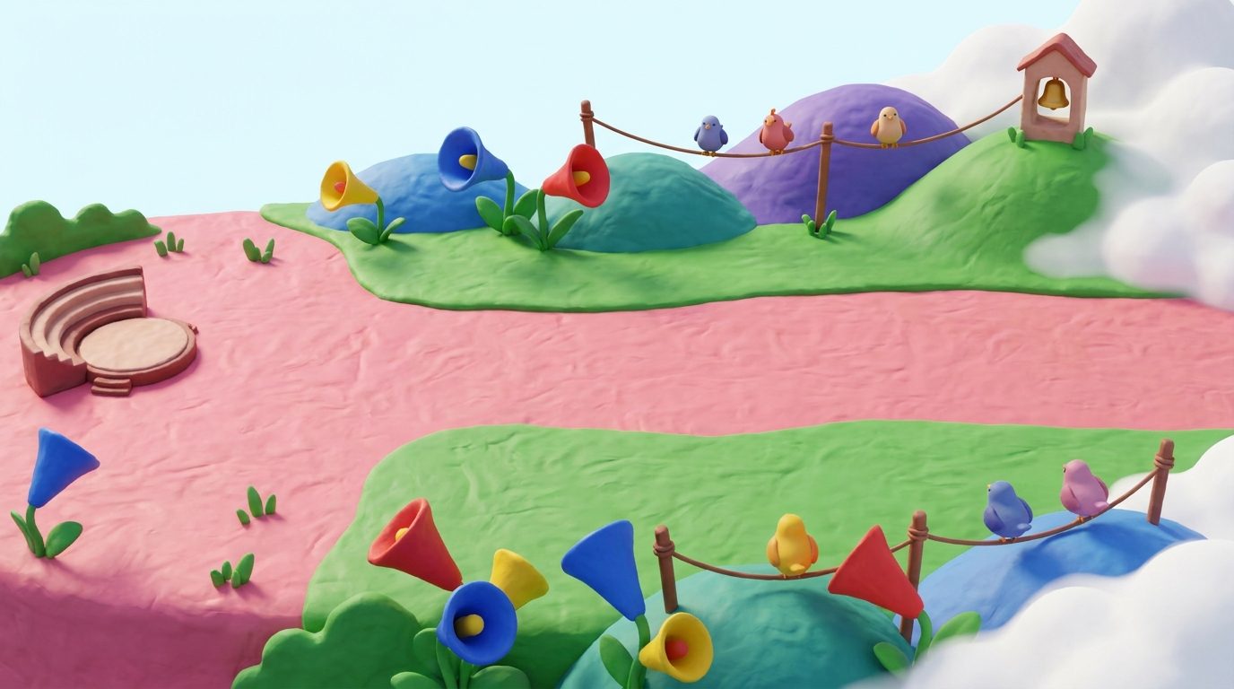 The island world your child explores, one lit skill at a time